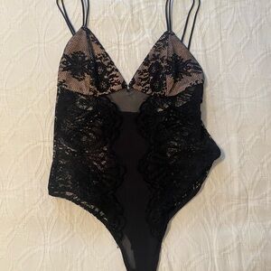 Chrissy Teigan x Revolve mesh bodysuit